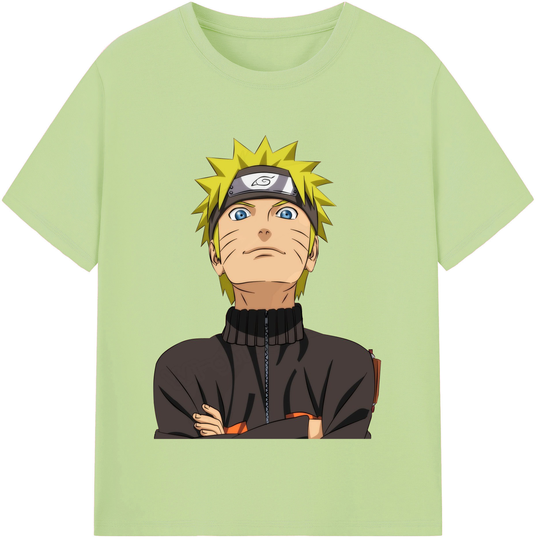 （画像用） NARUTO -ナルト- うずまき ナルト Uzumaki Naruto 綿100％半袖Tシャツ（フロントプリント）